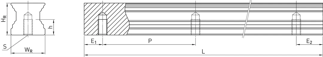 Prowadnica CGR45T H