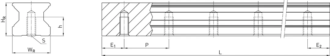 Prowadnica RGR30T H