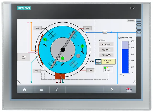 Panel HMI 6AV2124-0MC01-0AX0